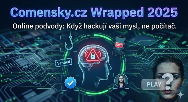 Comensky.cz Wrapped 2025: Rok, kdy hackeři přestali útočit na stroje a začali hackovat lidi
