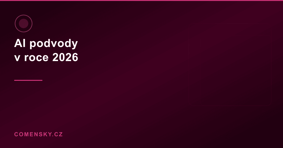 AI podvody v roce 2026 — 5 nových typů, na které pozor